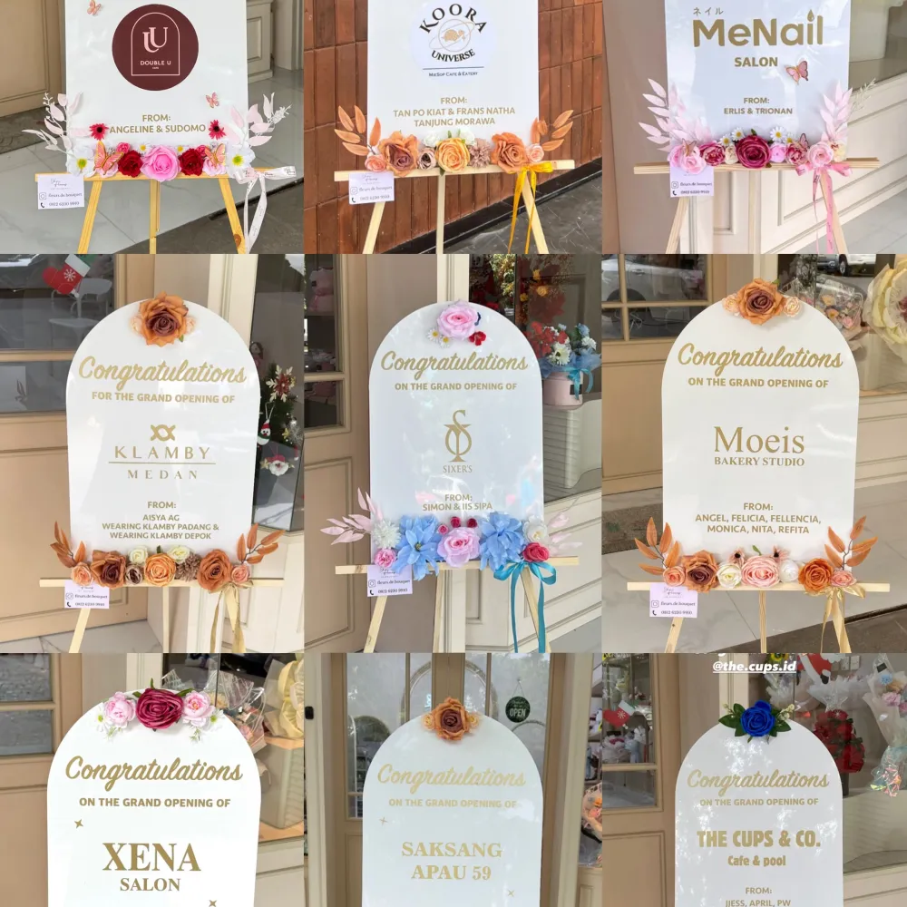 Fumi Standing Acrylic | ARTIFICIAL FLOWER