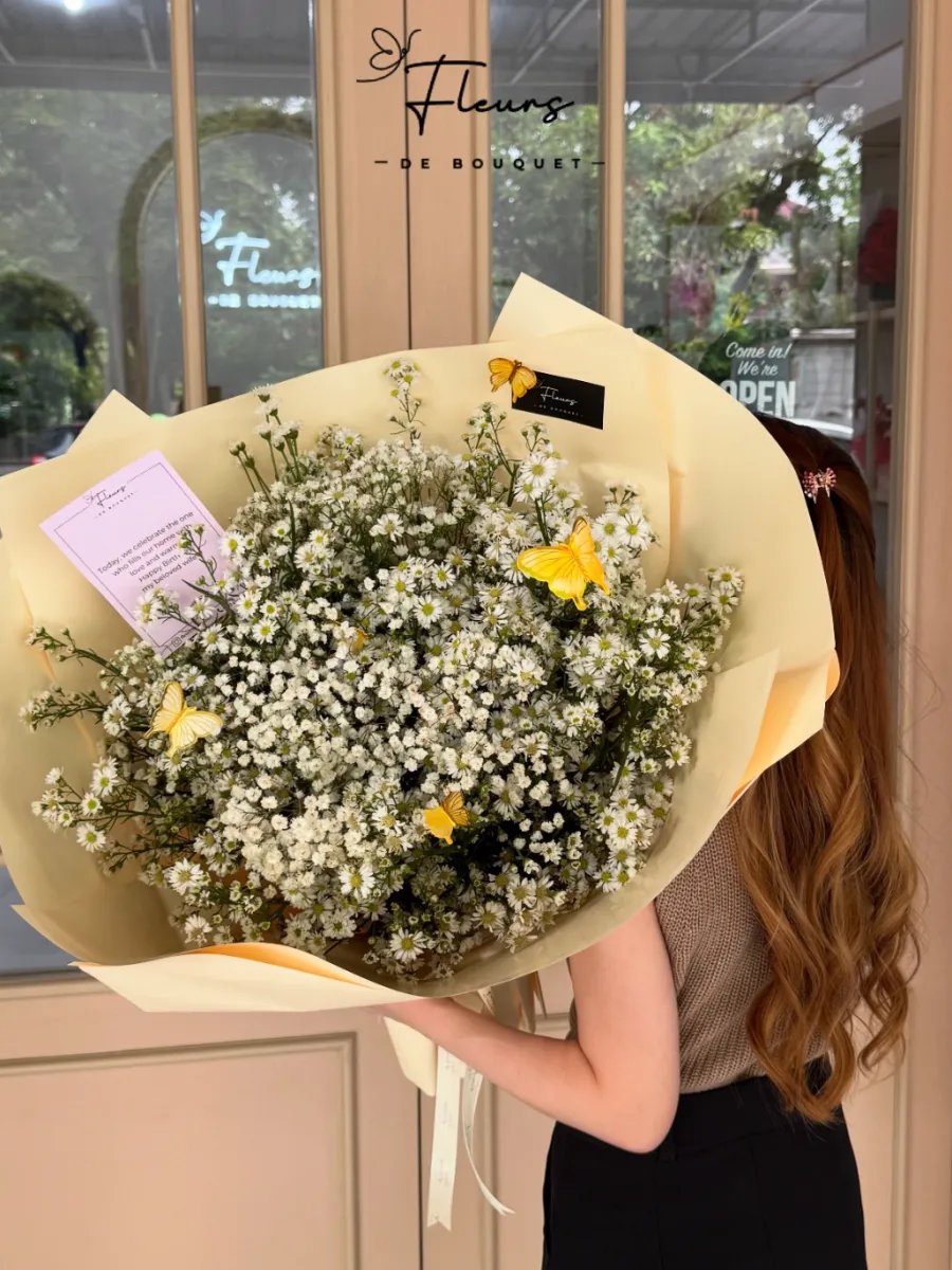 FRESH | Baby Breath Butterfly Bouquet