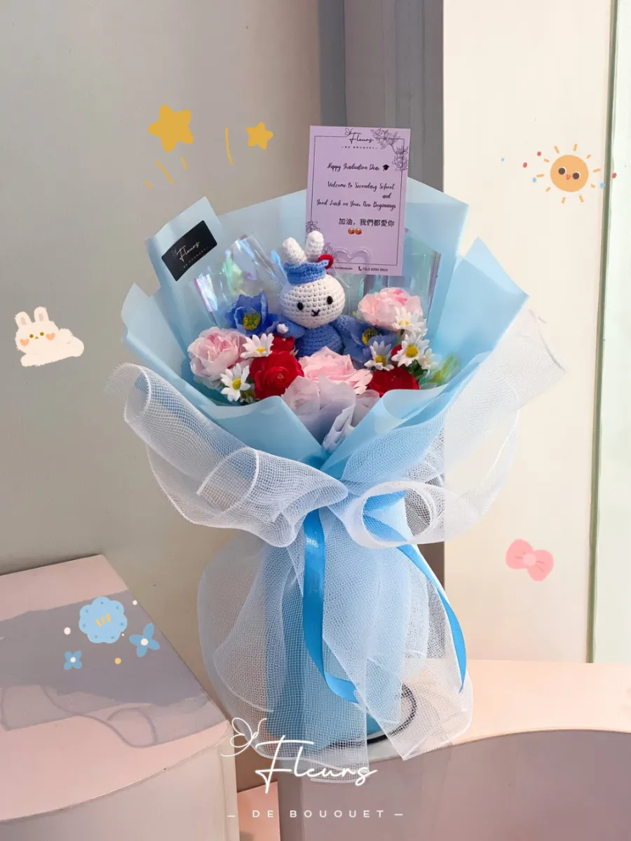 Miffy Graduation Bouquet | size M | Artificial Flowers