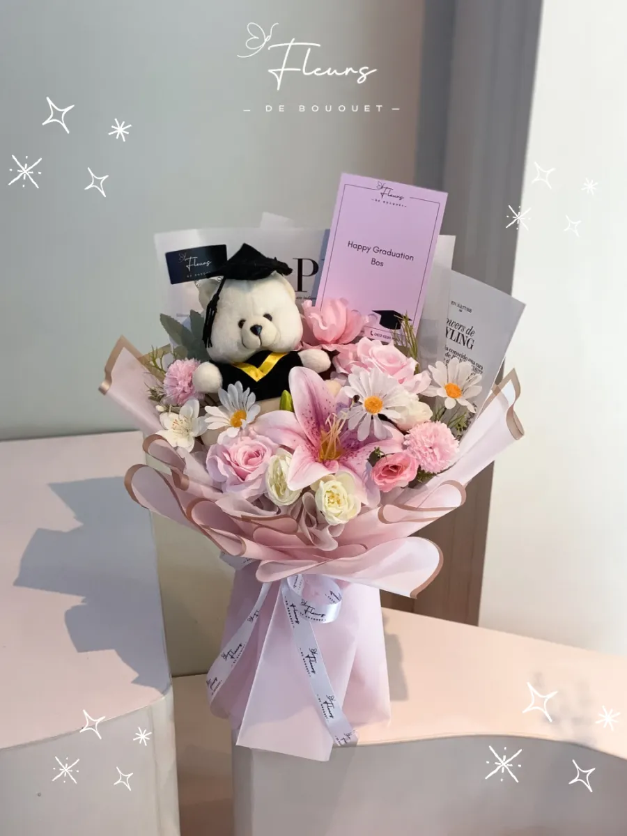 Lily Graduation Bouquet | Artificial Flowers