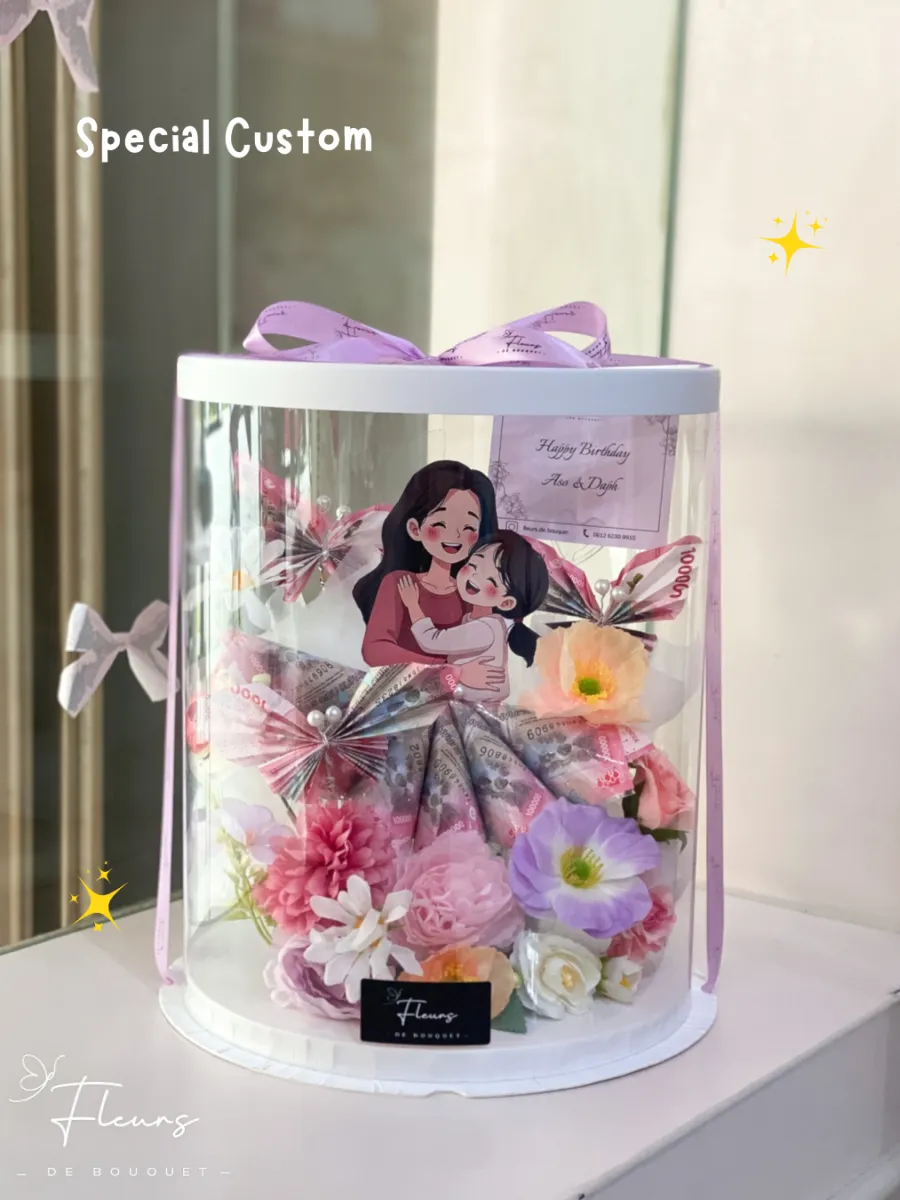 Gown Money in Mika Box | Artificial Flower