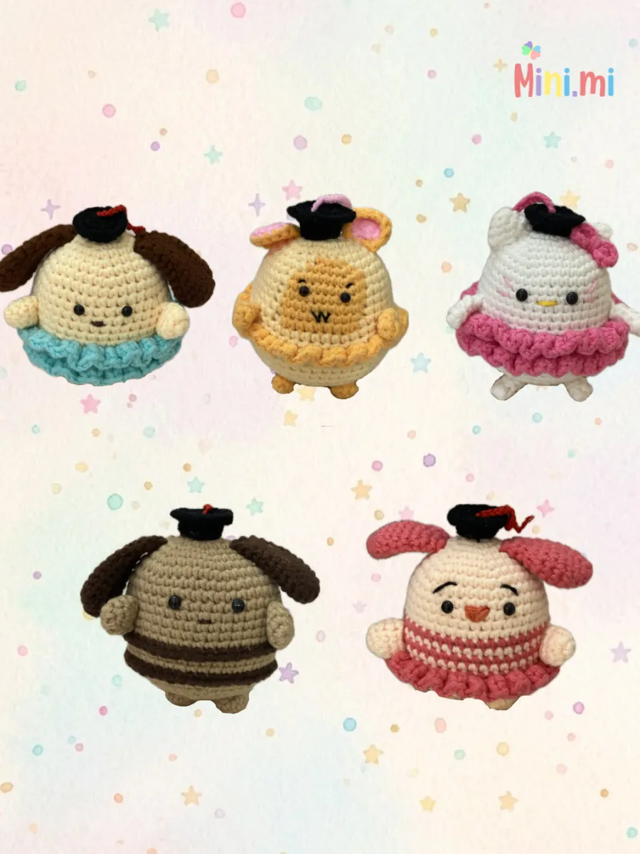 Crochet Squad Graduation | Crochet dolls